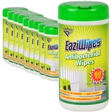 BULK ITALPLAST EAZIWIPES CLEANING WIPES ANTIBACTERIAL 50 TUBS OF 60 SHEETS 3000 WIPES