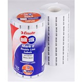 BULK QUIKSTIK MARK 11 WHITE 2 LINE LABELS BEST BEFORE PERMANENT 1000 LABELS PER ROLL PACK 30