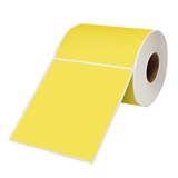 SHIPPING LABEL THERMAL PAPER LABELS 100X150X38  350 PER ROLL YELLOW CTN12