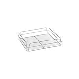 GLASS BASKETSQUARE 335x355x75mm 14x14
