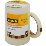 3M Scotch 502 Everyday Invisible Tape 12Mm X 66M Bulk 