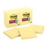 Bulk 3M 65412Sscy PostIt Super Sticky Notes 90 Sheets 76 X 76Mm Canary Yellow