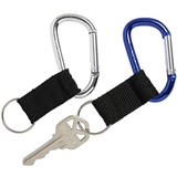 REXEL ID CARABINER KEY RINGS BLUESILVER PACK 2
