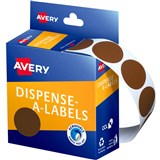 AVERY 937245 ROUND LABEL DISPENSER 24MM BROWN BOX 500