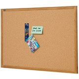 QUARTET CORKBOARD 900 X 600MM OAK FRAME