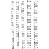 GBC WIRE BINDING COMB 21 LOOP 12MM A4 BLACK PACK 100
