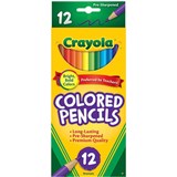 CRAYOLA STANDARD COLOURED PENCILS 33MM ASSORTED PACK 12