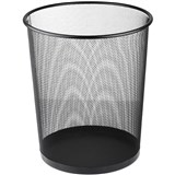 ITALPLAST WIRE MESH TIDY BIN ROUND 14 LITRE BLACK