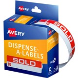 AVERY 937253 MESSAGE LABELS SOLD TO 19 X 64MM BOX 125