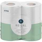 REGAL CLASSIC KITCHEN TOWELS 2PLY 60 SHEET PACK 2
