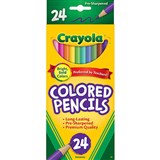 CRAYOLA STANDARD COLOURED PENCILS 33MM ASSORTED PACK 24