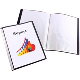 BANTEX DISPLAY BOOK NONREFILLABLE 20 POCKET A4 BLACK