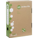 MARBIG ENVIRO BOX FILE SPRING FITTING 80MM A4 80MM KRAFT