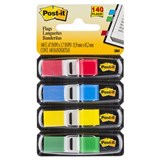 POSTIT 6834 MINI INDEX FLAGS PRIMARY ASSORTED PACK 140