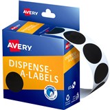 AVERY 937250 ROUND LABEL DISPENSER 24MM BLACK BOX 500