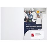 MARBIG PROFESSIONAL PRESENTATION FOLDER A5 GLOSS WHITE PACK 10