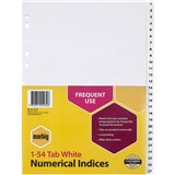 MARBIG INDEX DIVIDER PP 154 TAB A4 WHITE