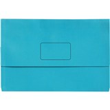 MARBIG SLIMPICK DOCUMENT WALLET FOOLSCAP BRIGHTS MARINE PACK 10