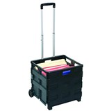 MARBIG COLLAPSIBLE STORAGE TROLLEY BLACK