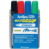 ARTLINE 370 FLIPCHART MARKER BULLET 20MM ASSORTED WALLET 4