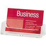 ESSELTE BUSINESS CARD HOLDER LANDSCAPE CLEAR