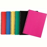 SPIRAX 512 NOTEBOOK 7MM RULED HARD COVER SPIRAL BOUND A4 200 PAGE ASSORTED COLOURS