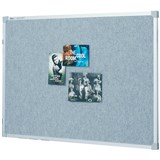 QUARTET PENRITE FABRIC BULLETIN BOARD 1800 X 1200MM SILVER