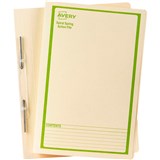 AVERY 86534 SPIRAL SPRING ACTION FILE FOOLSCAP GREEN ON BUFF