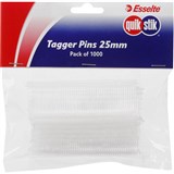 QUIKSTIK TAGGER GUN PINS 25MM PACK 1000