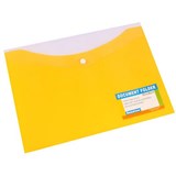 BANTEX DOCUMENT FOLDER BUTTON CLOSURE A4 BANANA
