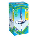 PAPERMATE KILOMETRICO BALLPOINT PENS MEDIUM BLUE BOX 50