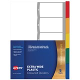 AVERY 85665 L74115 DIVIDER EXTRA WIDE 5 TAB A4 MULTI COLOURED