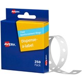 AVERY 934242 REINFORCEMENT RINGS VINYL CLEAR PACK 250