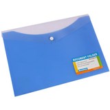 BANTEX DOCUMENT FOLDER BUTTON CLOSURE A4 BLUEBERRY