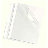 FELLOWES THERMAL BINDING COVER 3MM A4 WHITE BACK  CLEAR FRONT PACK 100
