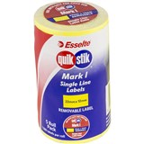 QUIKSTIK MARK I PRICING GUN LABEL REMOVABLE 1500 LABELSROLL 22 X 12MM FLUORO YELLOW PACK 5