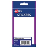 AVERY 932041 MULTIPURPOSE STICKERS RECTANGLE 116 X 78MM WHITE PACK 7