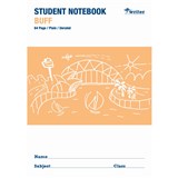 WRITER STUDENT NOTEBOOK PLAIN 64 PAGE 250 X 175MM BUFF