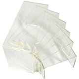 DEFLECTO PRODUCT DISPLAY RISER CLEAR PACK 6