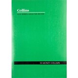 COLLINS A24 SERIES ANALYSIS BOOK 10 MONEY COLUMN FEINT RULED STAPLED 24 LEAF A4 GREEN