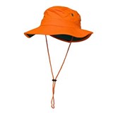 PRIME MOVER MC601 HIVIS HAT COTTON WIDE BRIM ORANGE GREEN LARGE TO XL
