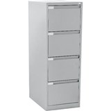 MERCURY FILING CABINET 4 DRAWER 470 X 620 X 1320MM SILVER GREY
