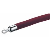 Q NYLON ROPE 25MM CHROME SNAP ENDS 15M RED