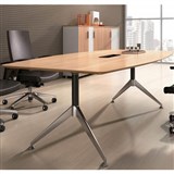 POTENZA BOARDROOM TABLE CABLE BOX 2400 X 1200 X 750MM VIRGINIA WALNUT MELAMINE
