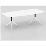 POTENZA BOARDROOM TABLE 2400 X 1200 X 750MM WHITE