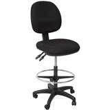 RAPIDLINE EC070BM DRAFTING CHAIR MEDIUM BACK BLACK