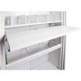 GO STEEL TAMBOUR DOOR CUPBOARD ADDITIONAL PULL OUT FILE SHELF 900MM WHITE CHINA