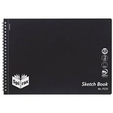 SPIRAX P534 SKETCH BOOK SPIRAL BOUND SIDE OPEN 40 PAGE A4 BLACK