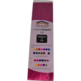 RAINBOW CREPE PAPER FOIL 500MM X 1M PINK