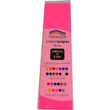 RAINBOW CREPE PAPER 500MM X 25M FLURO PINK